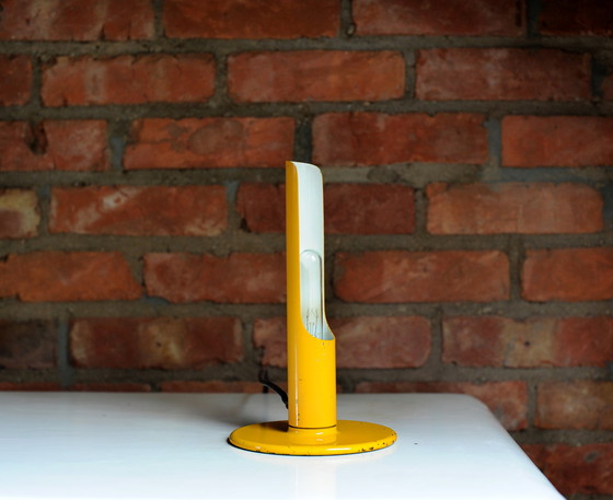 Image 1 of Yellow industrial desk lamp