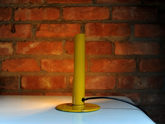 Image 1 of Yellow industrial desk lamp