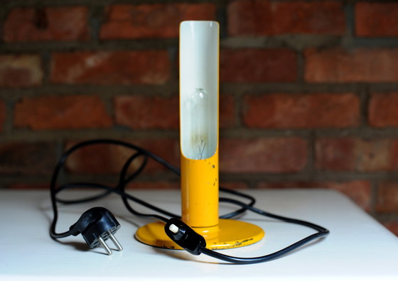 Image 1 of Yellow industrial desk lamp