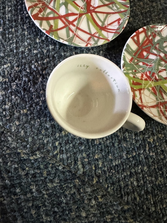 Image 1 of James Rosenquist Illy espresso cups