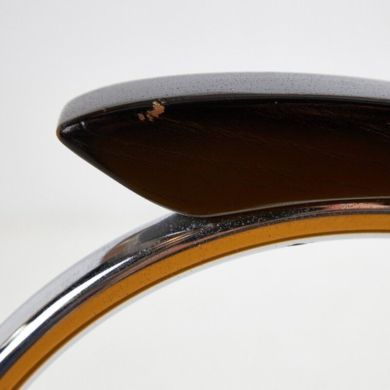 Image 1 of Sedia vintage "Notorious" in acciaio cromato e pelle di Massimo Losa Ghini per Moroso, 1980