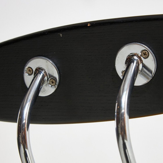 Image 1 of Sedia vintage "Notorious" in acciaio cromato e pelle di Massimo Losa Ghini per Moroso, 1980