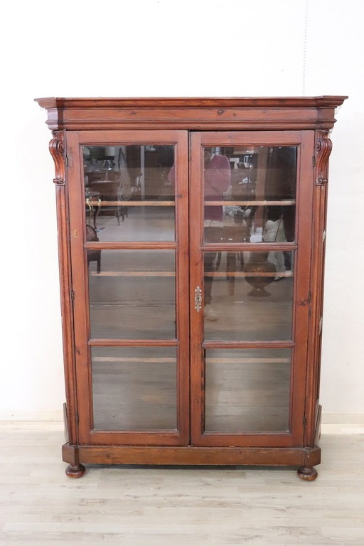 Antique Wooden Display Cabinet, 19Th Century