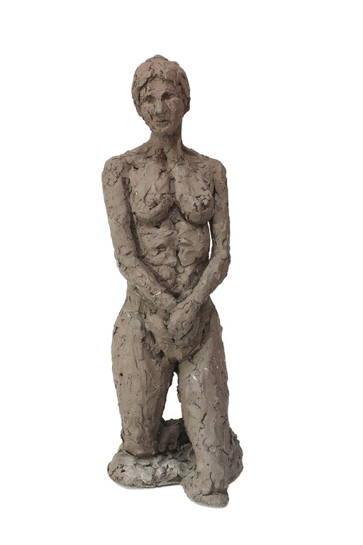 Terracotta Sculpture Of A Naked Woman- Yolande Ide (1931)