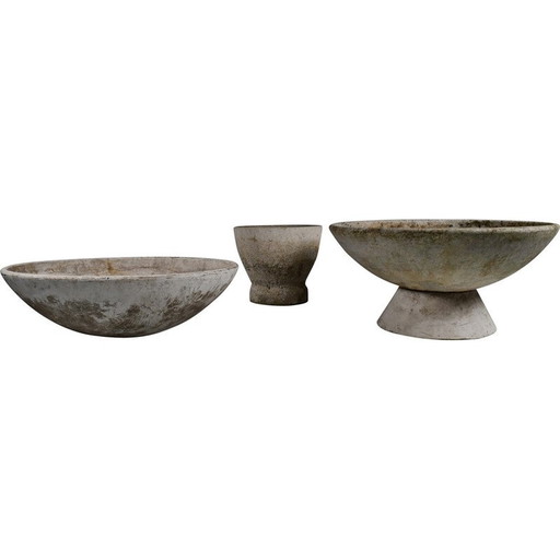 Pair of vintage garden planters by Willy Guhl, 1960s
