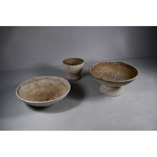 Pair of vintage garden planters by Willy Guhl, 1960s