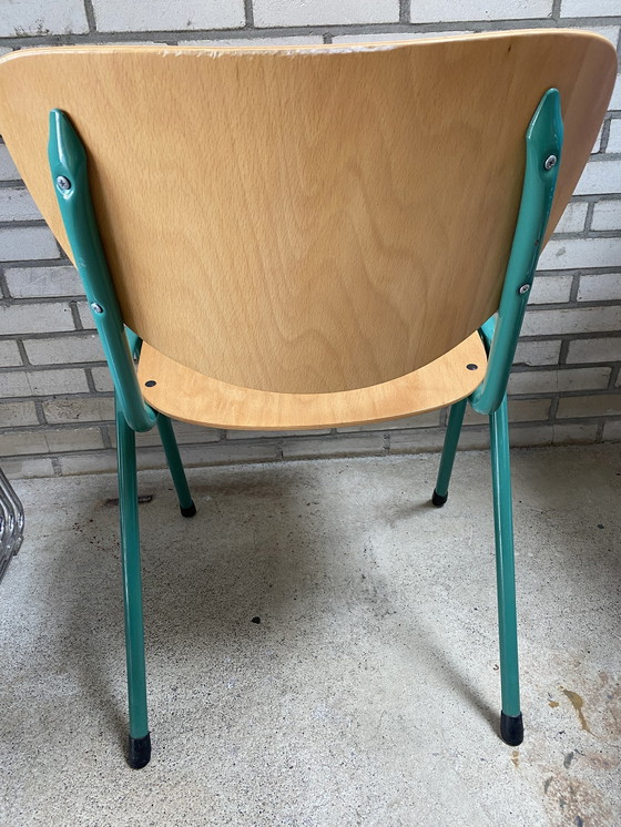 Image 1 of 6 sedie scolastiche vintage impilabili