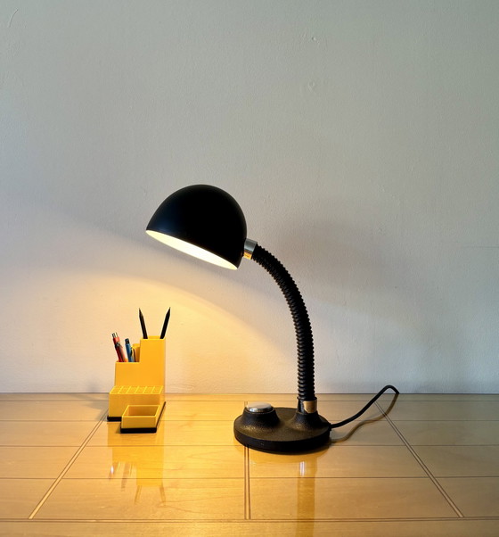 Image 1 of Lampada da tavolo vintage, Hillebrand, Germania, anni '70, metà secolo, design industriale, Bauhaus, cromo, metallo, lampada