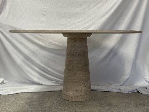 Travertine Round Table