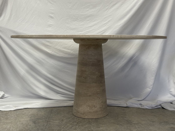 Image 1 of Travertine Round Table