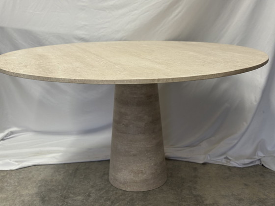 Image 1 of Travertine Round Table