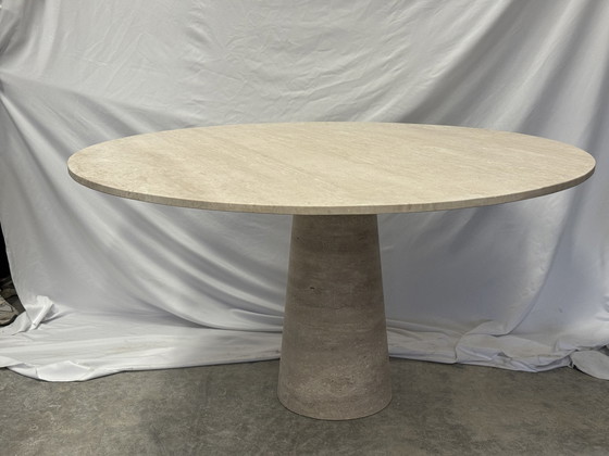 Image 1 of Travertine Round Table