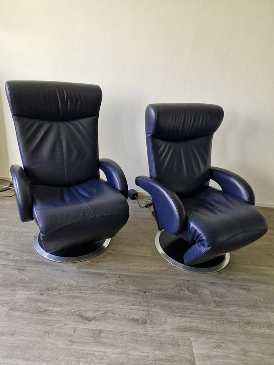 Image 1 of 2x Leolux Helical armchairs