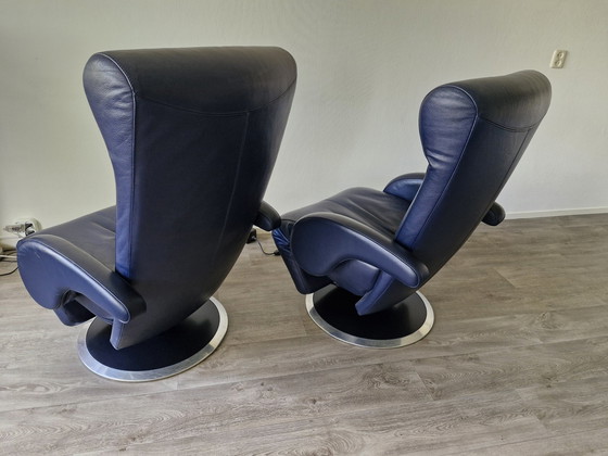 Image 1 of 2x Leolux Helical armchairs