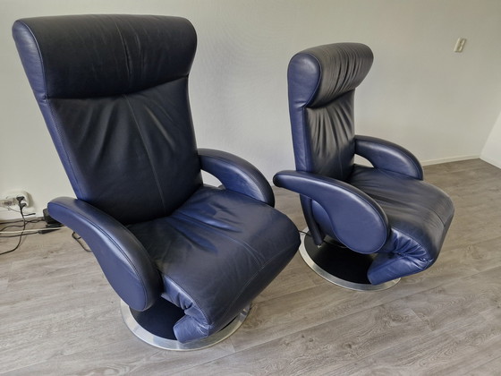 Image 1 of 2x Leolux Helical armchairs