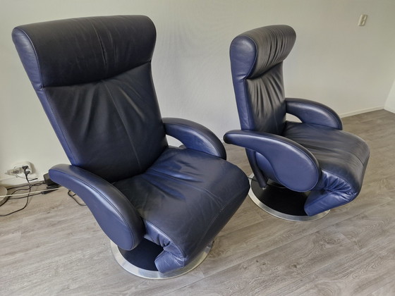 Image 1 of 2x Leolux Helical armchairs