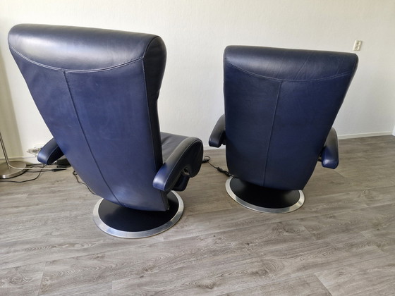 Image 1 of 2x Leolux Helical armchairs