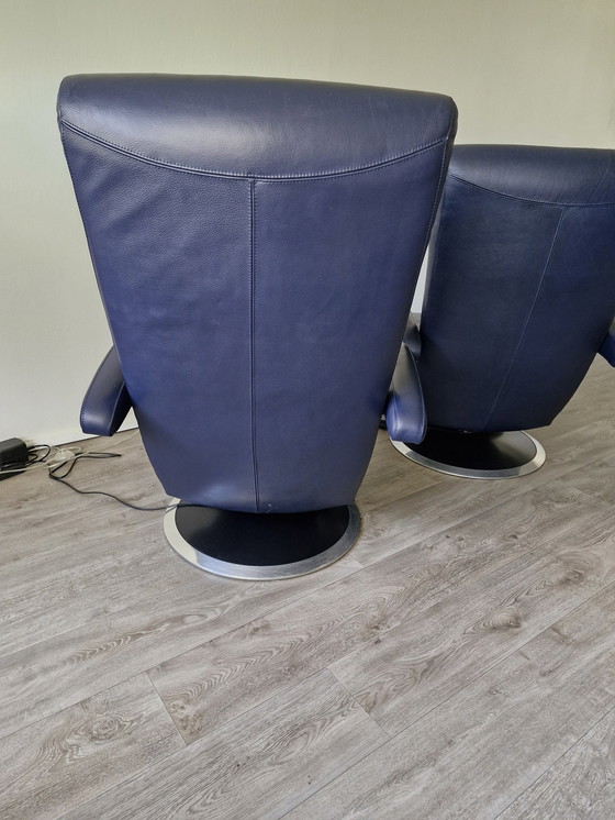 Image 1 of 2x Leolux Helical armchairs