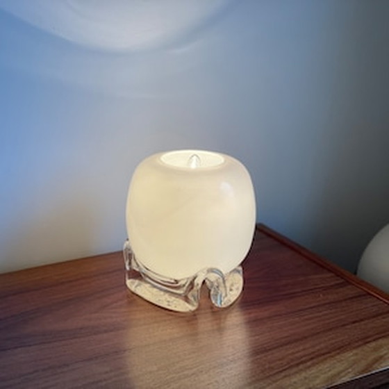 Image 1 of 70s Rare Limburg Glass Space Age Table Lamp