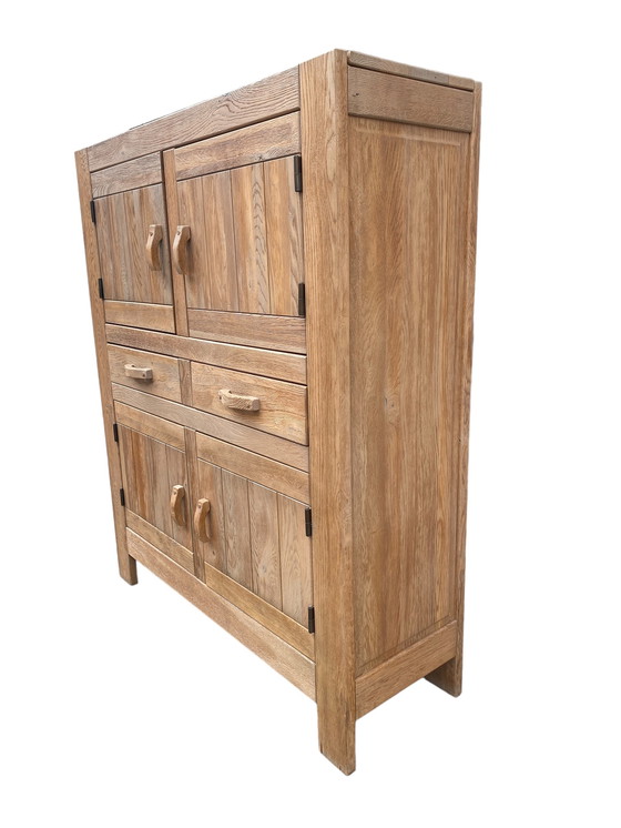 Image 1 of Brutalist oak cabinet by De Puydt art furniture