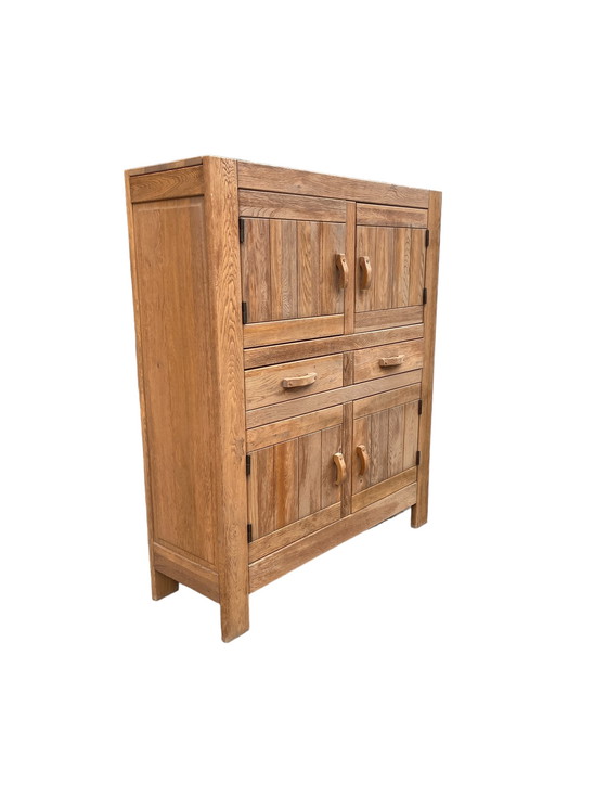 Image 1 of Brutalist oak cabinet by De Puydt art furniture