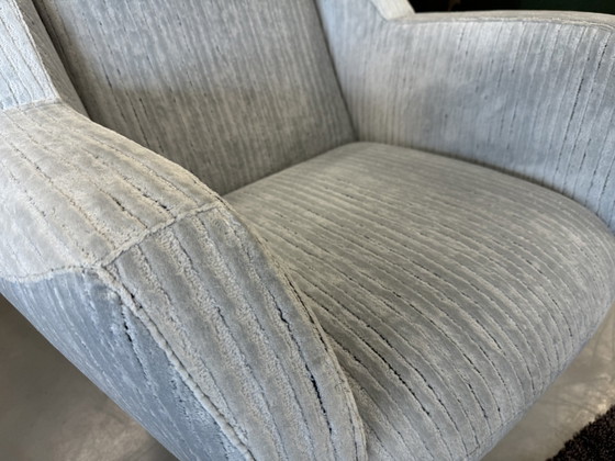 Image 1 of Leolux Anton Armchair Fez Stripe Fabric