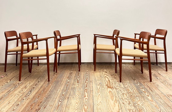 Image 1 of Teak Dining Chairs, Set of 6