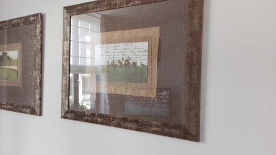 Image 1 of 2x Daniel Salganick drawing with frames