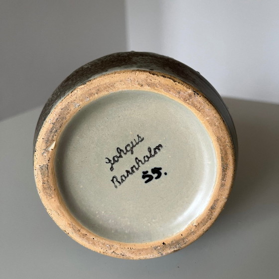 Image 1 of Joghus Bornholm jug, Danish, Vintage, Signed, Relief