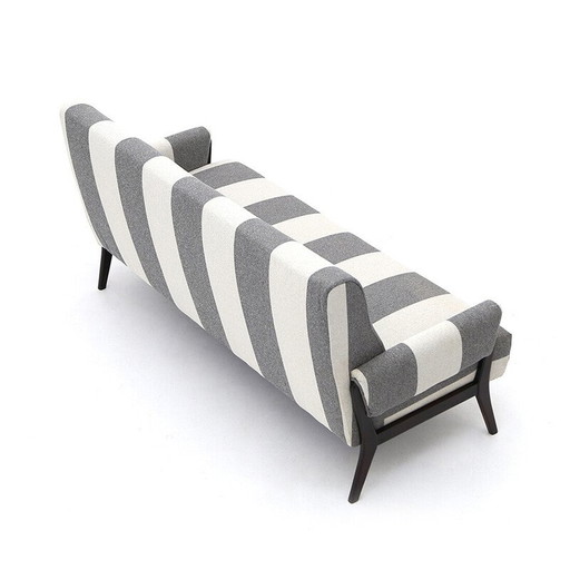 Vintage 3-seater sofa with wooden structure, 1950s