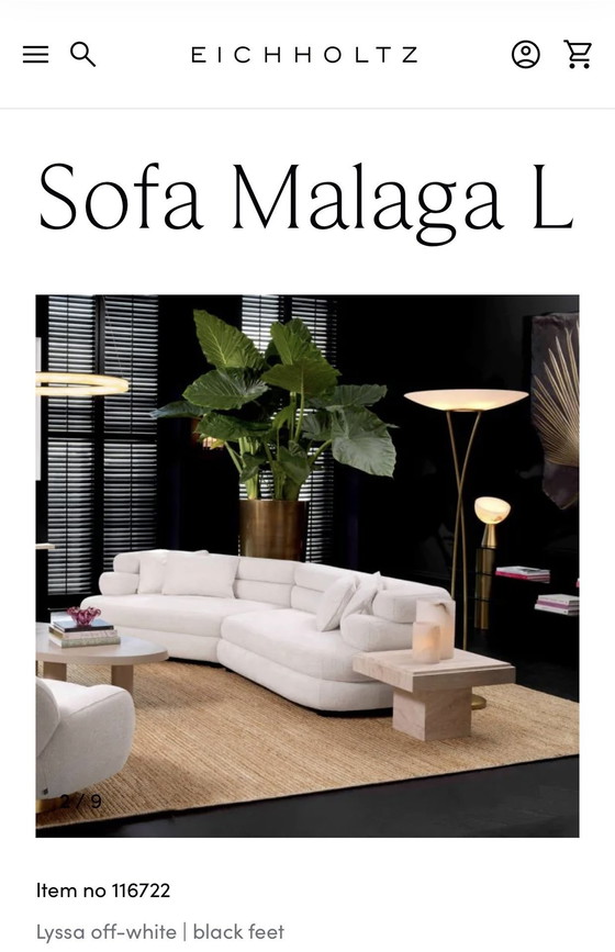 Image 1 of Sofá Eicholtz 'Málaga' L