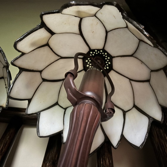 Image 1 of 2x Stained Glass Table Lamps