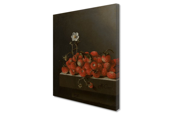 Image 1 of Adriaen Coorte ---Nature morte avec des fraises des bois