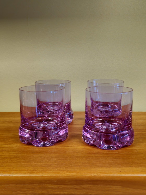 Image 1 of 4X Murano Alexanderite Neodymium Whisky Glasses Water Glasses