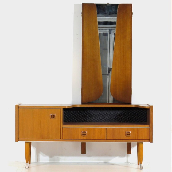 Image 1 of Vintage Design Dressing Table In Teak With Stylish Legs