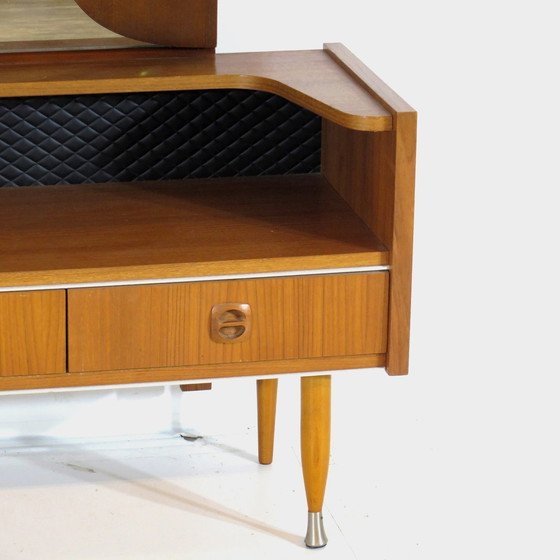 Image 1 of Vintage Design Dressing Table In Teak With Stylish Legs