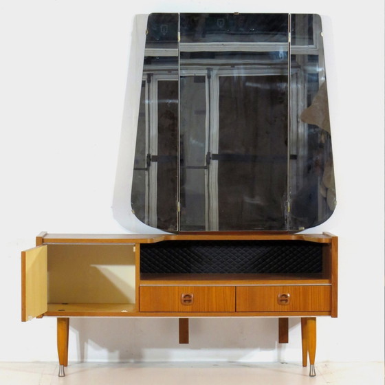 Image 1 of Vintage Design Dressing Table In Teak With Stylish Legs