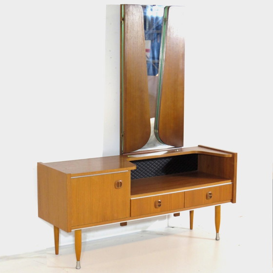 Image 1 of Vintage Design Dressing Table In Teak With Stylish Legs