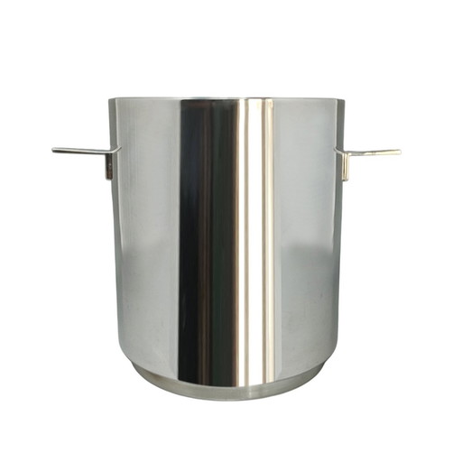 1960S Gorgeous Ice Bucket By Lino Sabattini For Christofle In Silver Plated. Made In Italy