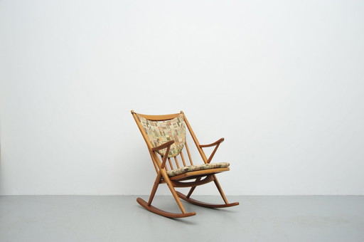 Rocking chair Frank Reenskaug For Bramin Teak 1960s