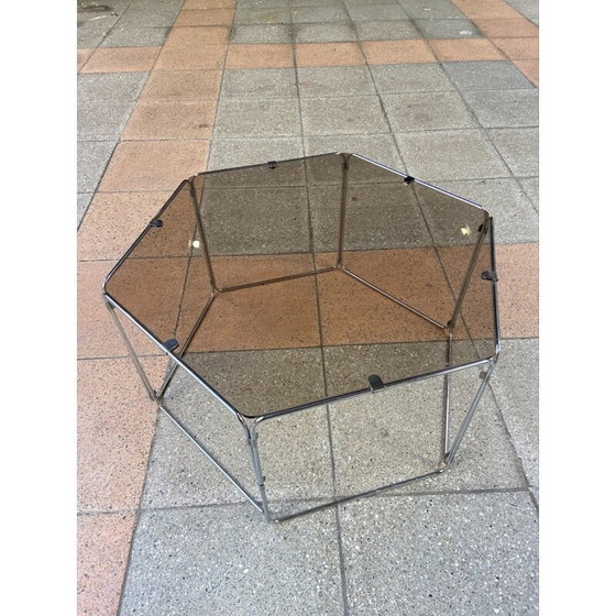 Image 1 of Set of 3 vintage coffee tables and sofa ends by Max Sauze 1977s