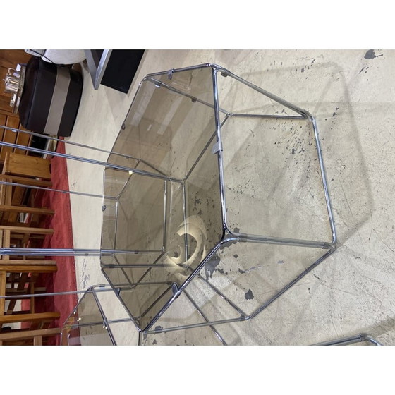 Image 1 of Set of 3 vintage coffee tables and sofa ends by Max Sauze 1977s