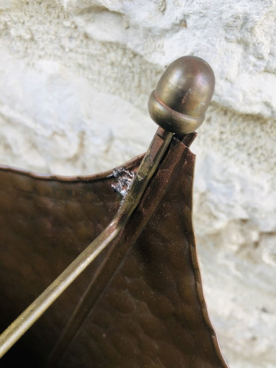 Image 1 of Mid-Century Hammered Copper Umbrella Stand, 1960’S