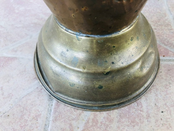 Image 1 of Mid-Century Hammered Copper Umbrella Stand, 1960’S