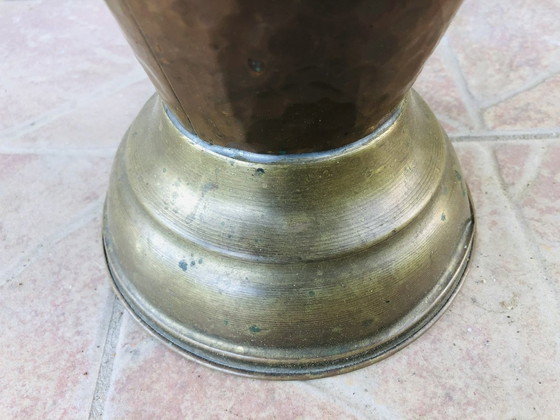 Image 1 of Mid-Century Hammered Copper Umbrella Stand, 1960’S