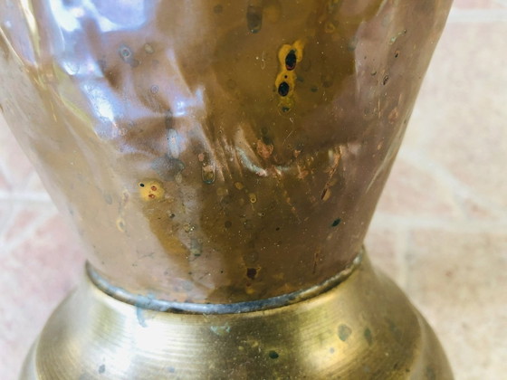 Image 1 of Mid-Century Hammered Copper Umbrella Stand, 1960’S