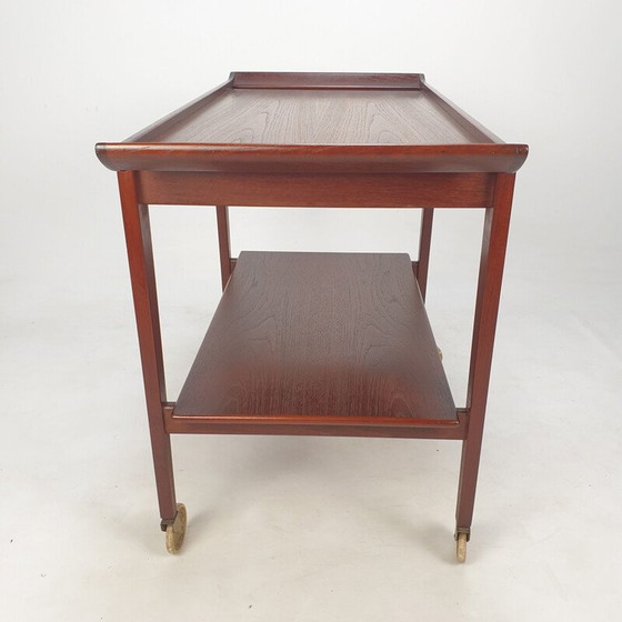 Image 1 of Mid-century Italian teak trolley, 1960s