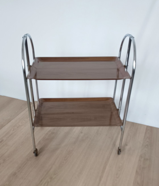 Image 1 of Sixties Folding Serving Trolley