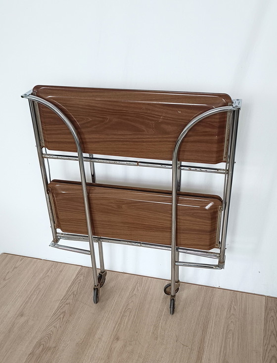 Image 1 of Sixties Folding Serving Trolley