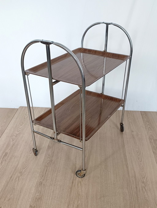 Sixties Folding Serving Trolley